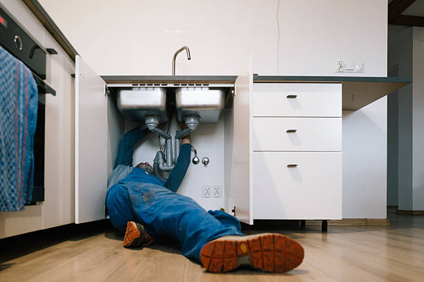 Professional Drain Cleaning technician working in South Willington, CT